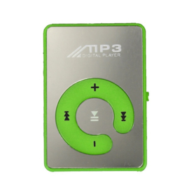 Mini MP3 speler met oortjes groen