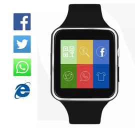 Smartwatch X6 zwart