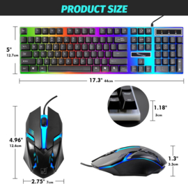Game toetsenbord met muis RGB