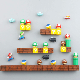 Magneten Super Mario, set 12 stuks