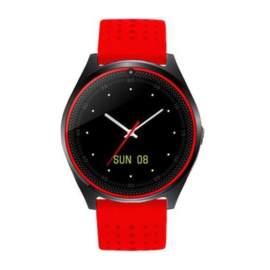 Smartwatch V9 rood-zwart