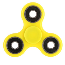 Fidget spinner geel