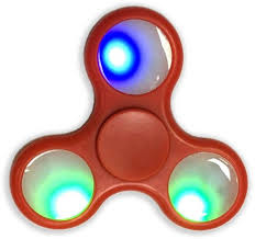 Fidget spinner met led, rood