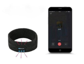Sportband met bluetoothspeakers