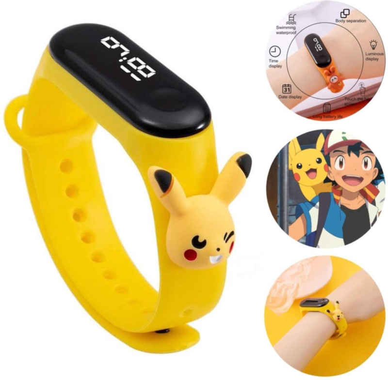 Pikachu LED Horloge