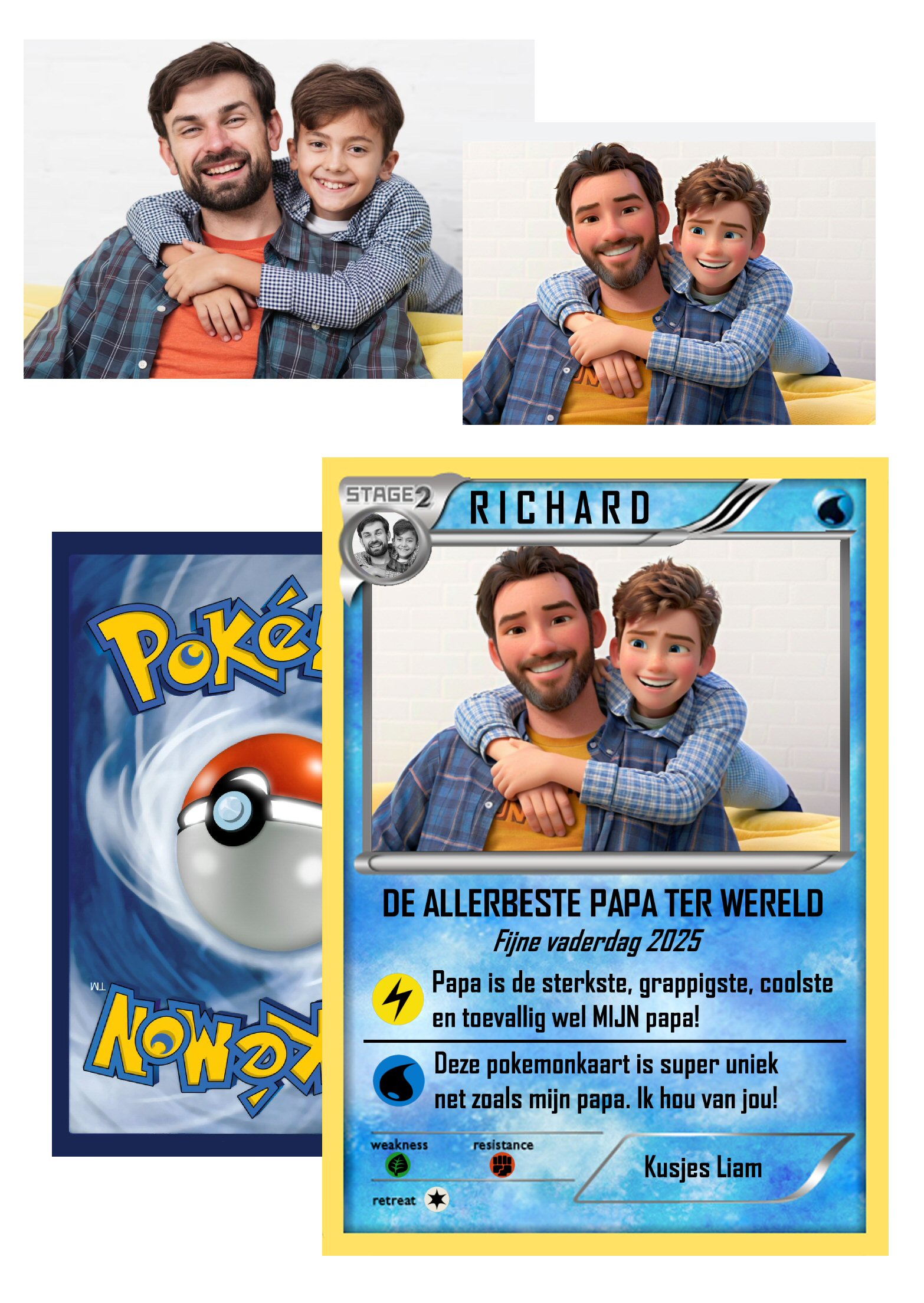 Pokemonkaart Vaderdag