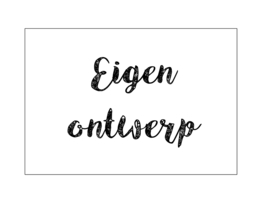 Uitnodiging - eigen ontwerp