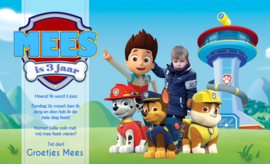 Paw patrol - uitnodiging 01