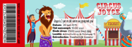 Ticket uitnodiging - Circus