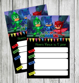 PJ Masks uitnodiging