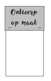 Zakje - ontwerp op maat