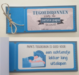 Vaderdag - Tegoedbonnenboekje