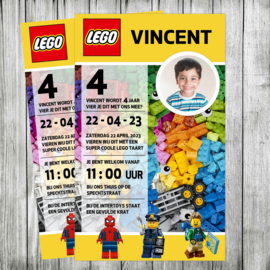 Lego uitnodiging