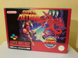 1x Snug Fit Box Protectors For SNES RED Super Metroid 