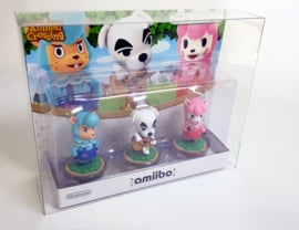 Amiibo 3 pack Protector Splatoon, Mii Fighters and Animal Crossing 3 & more