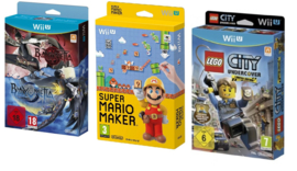 Wii U Mario maker / Lego city / bayonetta 2 Protector