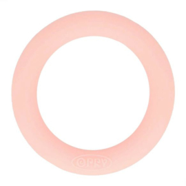 Opry siliconen bijtring rond 55mm rose