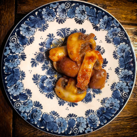 Kastanjechampignons met Polderketchup