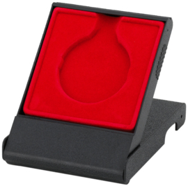Medailledoos met deksel rood-zwart B64.08