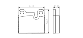 Porsche Brake pad set PAGID 91135295003Pagid