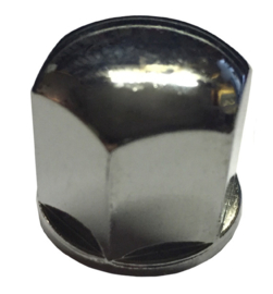 Porsche Plastic/Chroom Wielbout kapje 19 mm voor Wielbout 99636120300