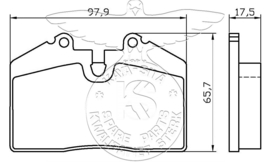 Porsche Remblokken set Pagid 96535293904Pag