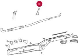 Porsche Binnenste Dorpel Paneel/wielkast steun Rechts DANSK 90150114221