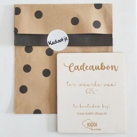 Cadeaubon van hout