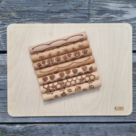 Houten roller VOETPRINTS