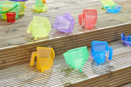 Tickit Doorschijnende kleurentrechters - set van 6