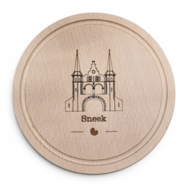 Borrelplank rond - 22cm - Sneek - Waterpoort