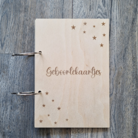 Bewaarbundel - geboortekaartjes 'sterretjes' - A5