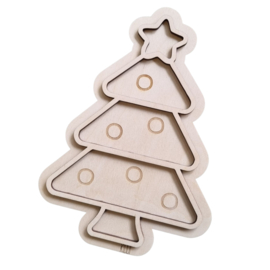 Vulvorm / speeltray 'kerstboom'