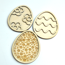 Vulvormen / speel tray set paaseieren