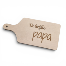 Borrelplank beuken 30,5cm - De liefste papa