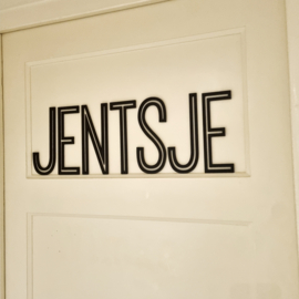 Houten letters - open - 20cm hoog