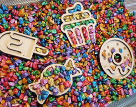 Vulvormen / speel tray mini set sweets