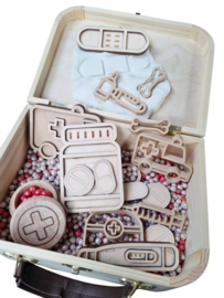 Houten dokters set