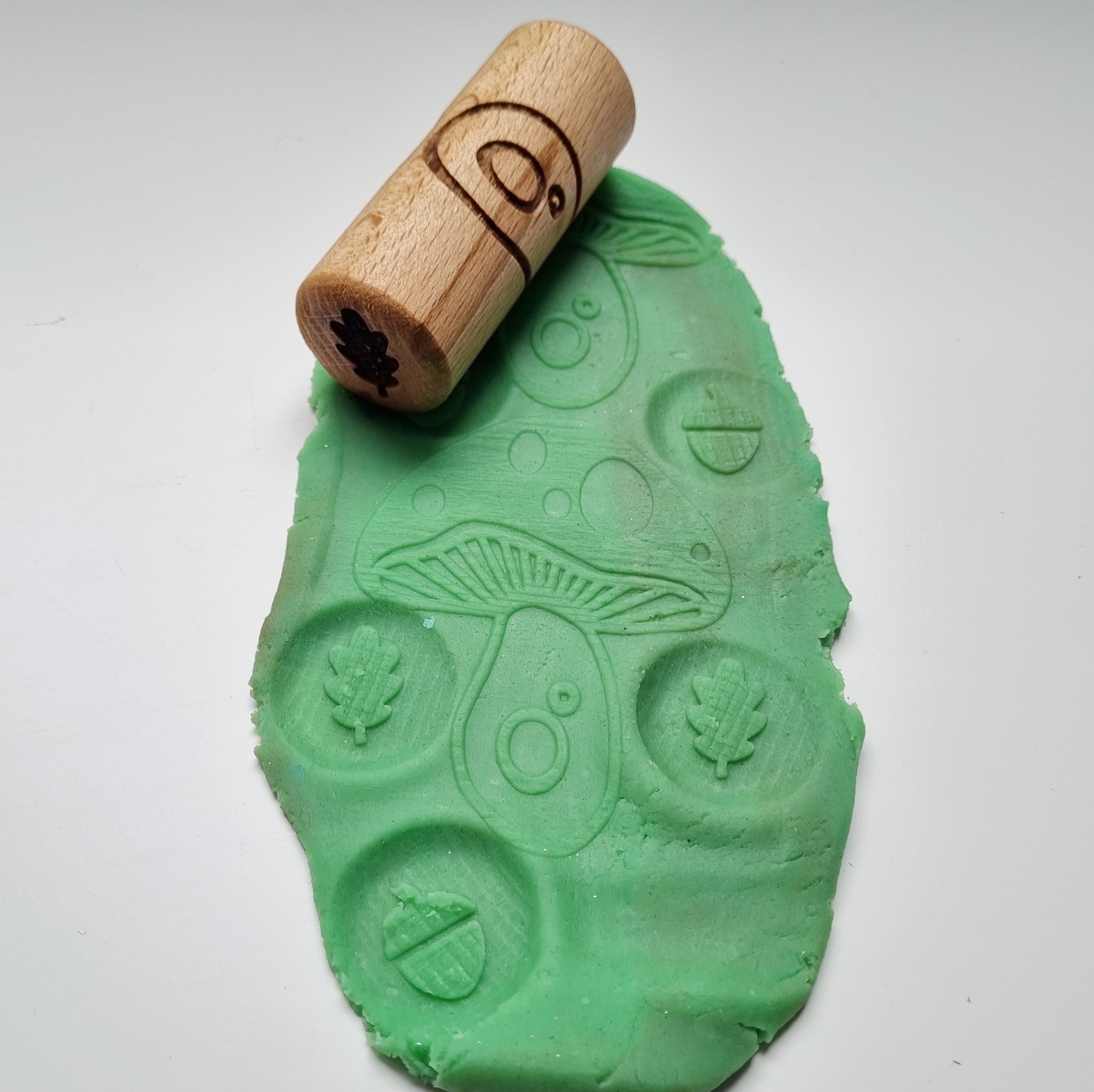 Houten roller PADDENSTOEL