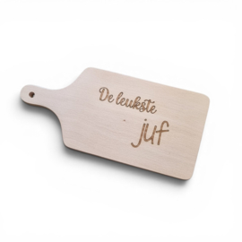 Borrelplank beuken 30,5cm - De leukste juf