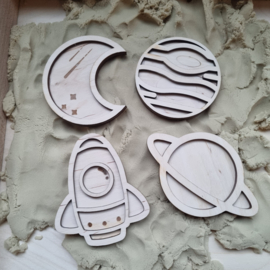 Mini vulvormen set de ruimte