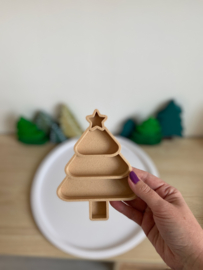 Bio playtray kerstboom met houtvezel