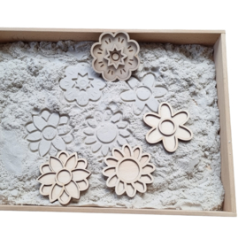 Mini playtray set flowers