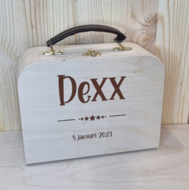 Houten koffertje - Dexx