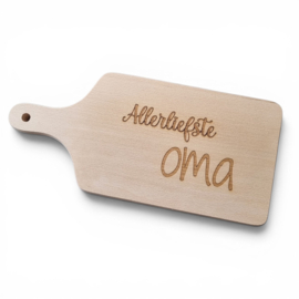 Borrelplank beuken 30,5cm - Allerliefste oma