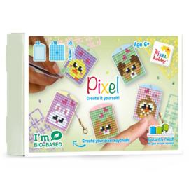 Pixelhobby - Medaillon Thema Box - Kawaii Huisdieren