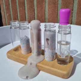 Potionhouder met 5 flesjes