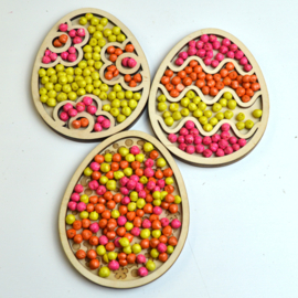 Vulvormen / speel tray set paaseieren