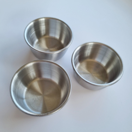 Metalen cupjes / bakjes - per stuk