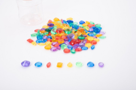 Doorzichtige juwelen / diamanten - pot met 144stuks